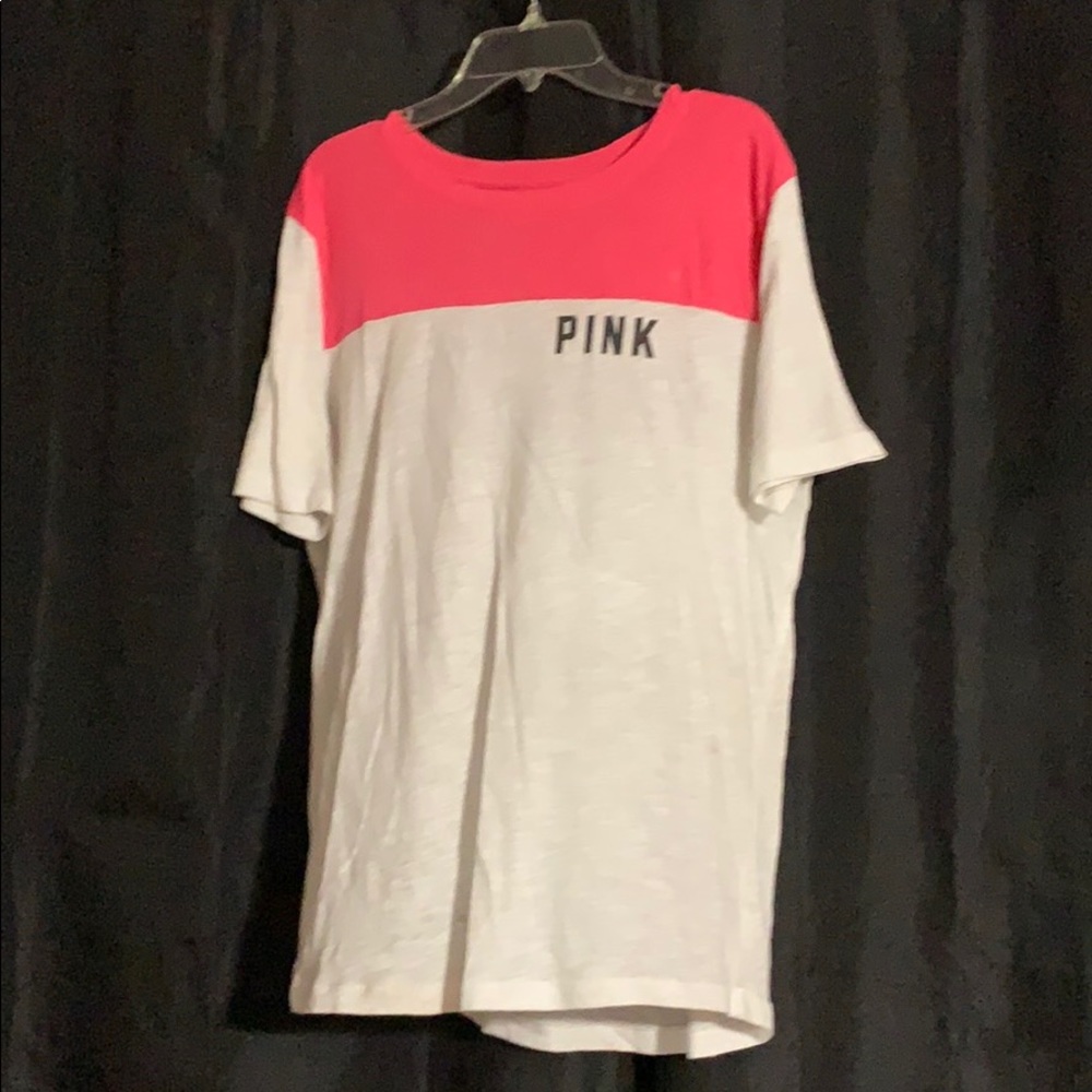 Hot Pink & White PINK T